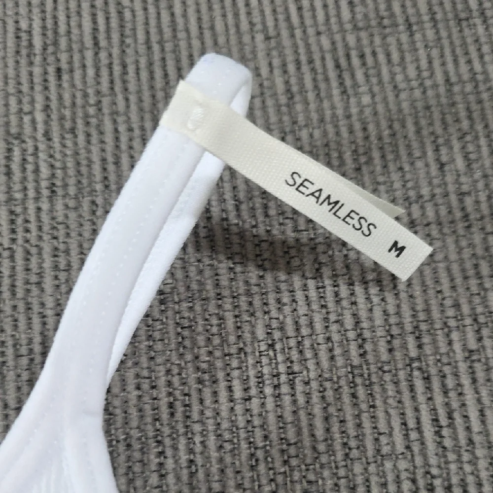 Aeropostale White Bralette With Spaghetti Straps, Seamless, Size Med, NWT - Picture 5 of 15